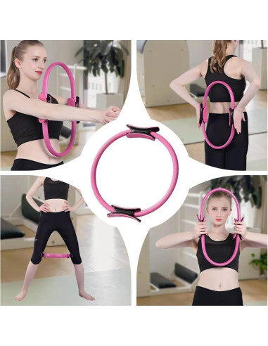 Kit de Pilates XinM 13 Piezas con Anillo y Pelota de 25 cm