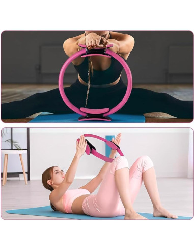 Kit de Pilates XinM 13 Piezas con Anillo y Pelota de 25 cm