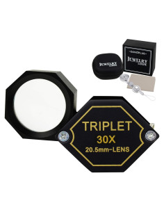 Lupa de Joyero DANOPLUS 30x Aumento Lente Acromática 20.5mm