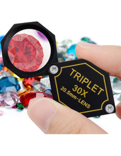 Lupa de Joyero DANOPLUS 30x Aumento Lente Acromática 20.5mm 2