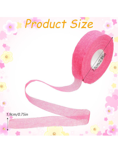 Cinta Protectora de Dedo Bewudy - 3 Rollos Algodón 14m