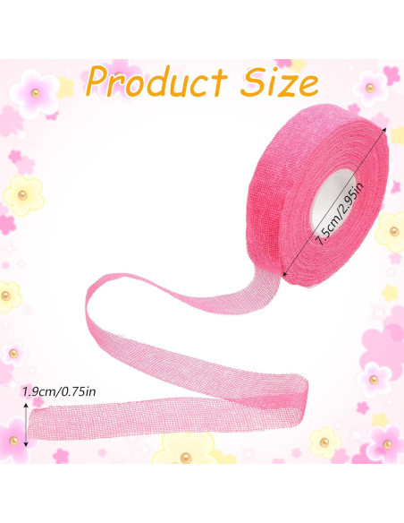 Cinta Protectora de Dedo Bewudy - 3 Rollos Algodón 14m