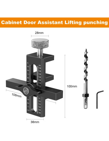 Plantilla de Montaje de Puertas de Gabinete Puriwood 2 en 1