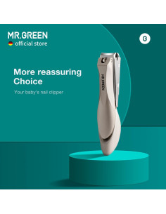 Cortauñas de Seguridad MR.GREEN para Bebés - Acero Inoxidable 2