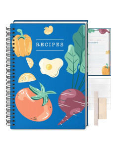 Carpeta de Recetas BOYJIS con Bloc Impermeable y Pestañas