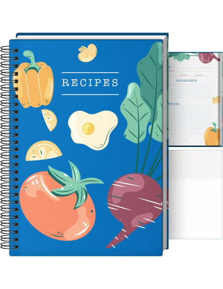 Carpeta de Recetas BOYJIS con Bloc Impermeable y Pestañas