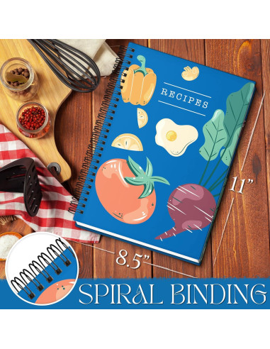 Carpeta de Recetas BOYJIS con Bloc Impermeable y Pestañas