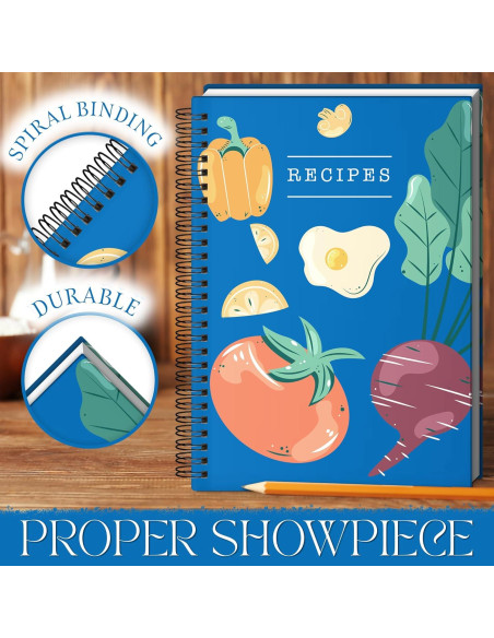 Carpeta de Recetas BOYJIS con Bloc Impermeable y Pestañas