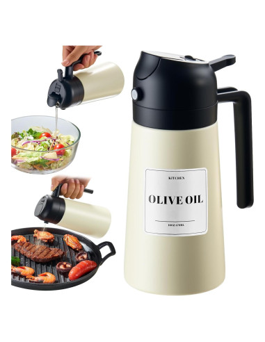 Rociador de Aceite Baalaka 16oz Acero Inoxidable Negro