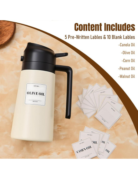 Rociador de Aceite Baalaka 16oz Acero Inoxidable Negro