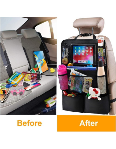 Organizador de Auto Genérico para Asiento Trasero con Soporte para Tableta 27.94 cm