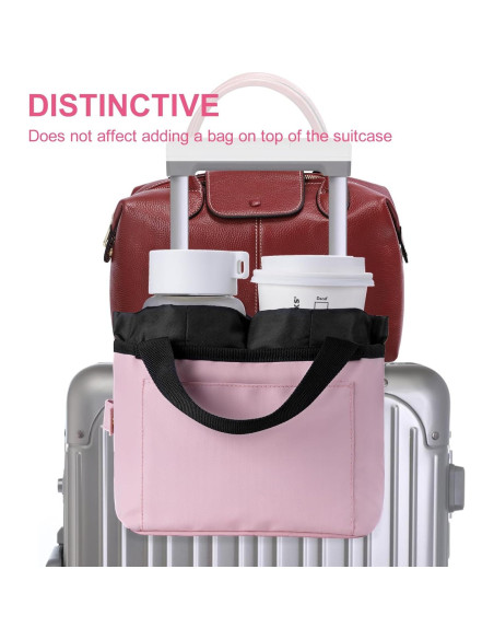 Soporte para Taza de Equipaje WIROTA Rosa - Multifuncional