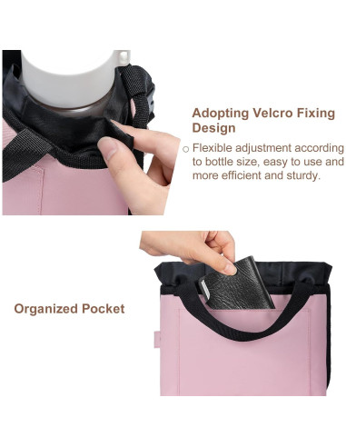 Soporte para Taza de Equipaje WIROTA Rosa - Multifuncional