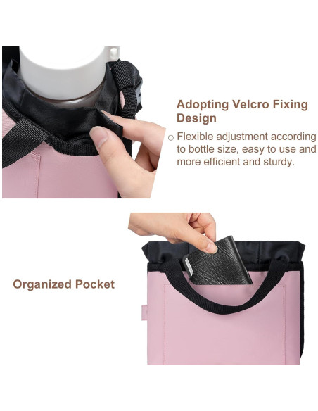 Soporte para Taza de Equipaje WIROTA Rosa - Multifuncional