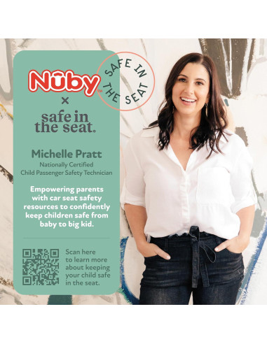 Espejo para Bebés en Asiento Trasero Nuby - Resistente a Roturas