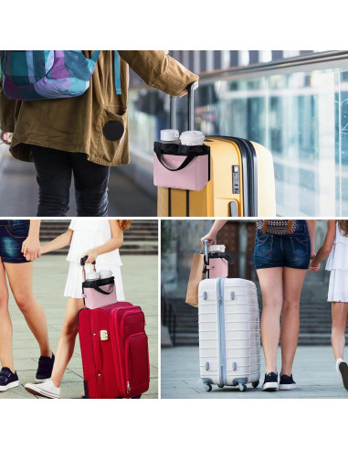 Soporte para Taza de Equipaje WIROTA Rosa - Multifuncional