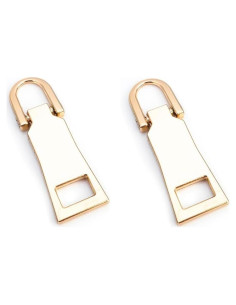 2 Piezas Tiradores de Cremallera Czhotg Oro para Reparación