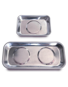 Bandejas Magnéticas VVEIFO 2 Pcs Acero Inoxidable 15x6.6cm