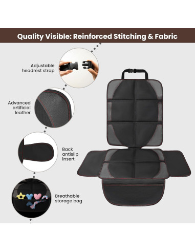 Protector de Asiento de Coche DSCarCovers Universal Impermeable