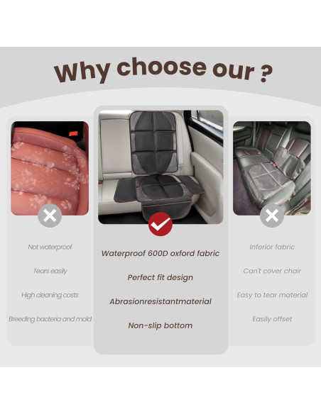 Protector de Asiento de Coche DSCarCovers Universal Impermeable