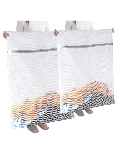4 Bolsas de Malla para Lavandería MEGIESTO con Cremallera