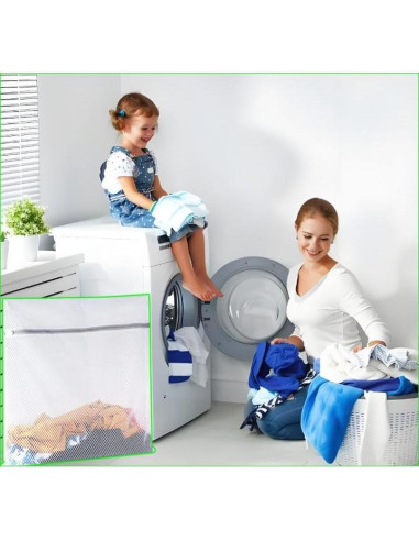 4 Bolsas de Malla para Lavandería MEGIESTO con Cremallera