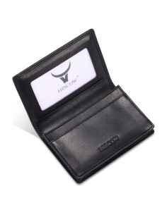 Funda de Tarjetas de Negocios HISCOW de Cuero Nappa Italiano