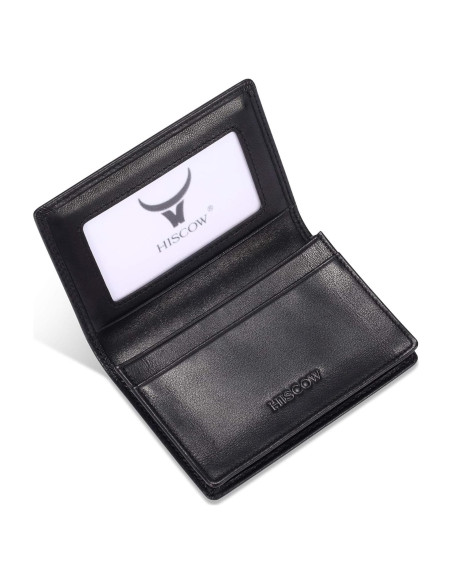 Funda de Tarjetas de Negocios HISCOW de Cuero Nappa Italiano