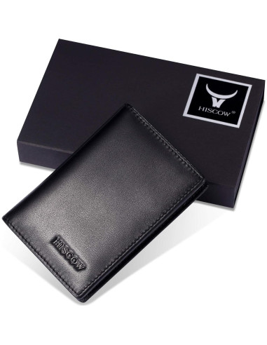 Funda de Tarjetas de Negocios HISCOW de Cuero Nappa Italiano