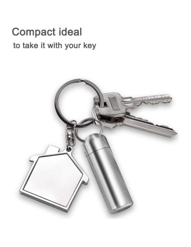 Estuche de Pastillas Impermeable SHD de Acero Inoxidable 5.7 cm