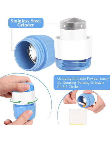 Triturador de Pastillas 3-en-1 Sukki con Almacenamiento