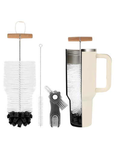 Juego de cepillos de limpieza de botellas TUNIKO 3 en 1