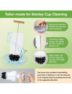 Juego de cepillos de limpieza de botellas TUNIKO 3 en 1 2