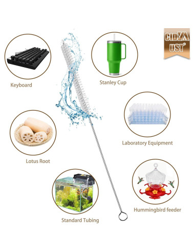 Cepillo Limpiador de Popotes CIDYAUST 26.5cm 2 Piezas Nylon