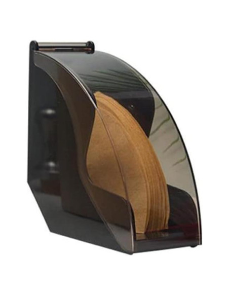 Soporte para Filtros de Café Cyrank Acrílico Negro con Cubierta