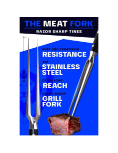 Tenedor de Carne Dalstrong El Impalador - Acero Inoxidable 22 cm 2