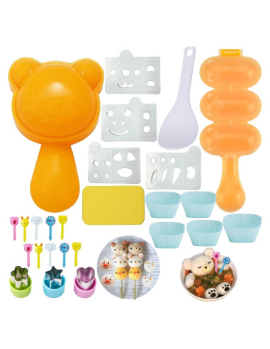 Conjunto de Moldes de Arroz Gpurplebud 21 Piezas Animales