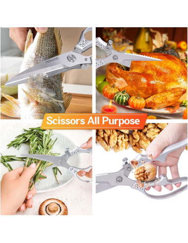 Tijeras de Cocina MDHAND 26.92 cm Alta Resistencia Inoxidable