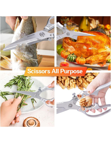 Tijeras de Cocina MDHAND 26.92 cm Alta Resistencia Inoxidable