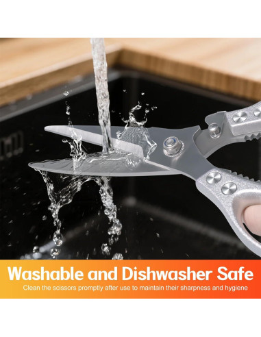 Tijeras de Cocina MDHAND 26.92 cm Alta Resistencia Inoxidable