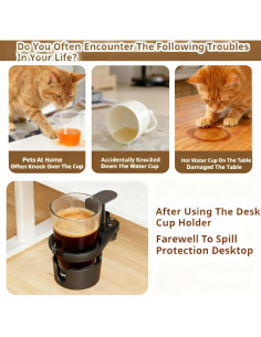 Soporte para Taza de Escritorio XULIONTS Ajustable 360 2