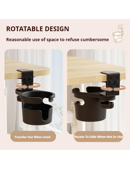 Soporte para Taza de Escritorio XULIONTS Ajustable 360