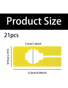 Divisores de Estante de Closet 21pcs - Organizadores de Plástico Reutilizables 2