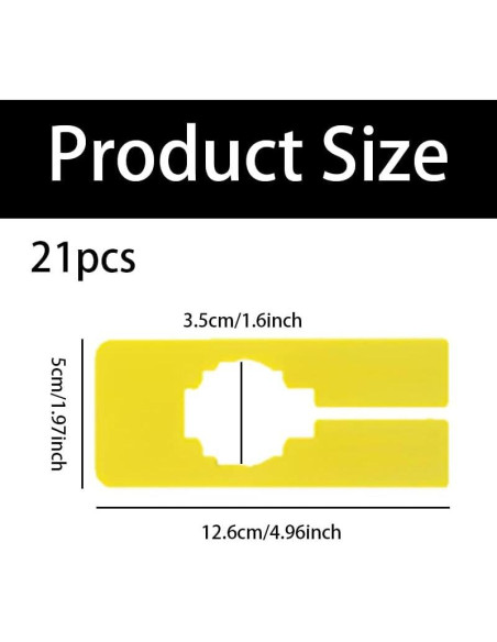 Divisores de Estante de Closet 21pcs - Organizadores de Plástico Reutilizables
