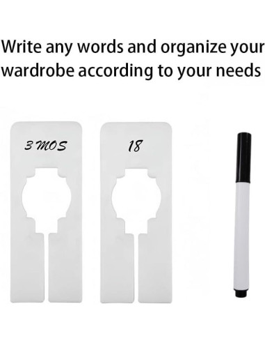 Divisores de Estante de Closet 21pcs - Organizadores de Plástico Reutilizables