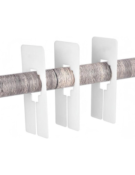 Divisores de Estante de Closet 21pcs - Organizadores de Plástico Reutilizables