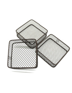 Cestas de Almacenamiento de Alambre CVHOMEDECO Set de 3