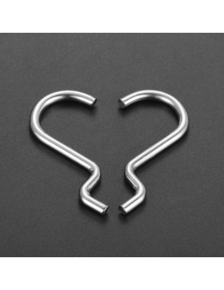 Ganchos de Metal para Tablero Perforado dophee - 10 Piezas 35x31mm