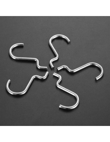 Ganchos de Metal para Tablero Perforado dophee - 10 Piezas 35x31mm