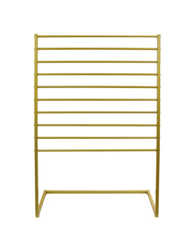 Soporte exhibición bufandas Venionwa 10 niveles dorado 100cm